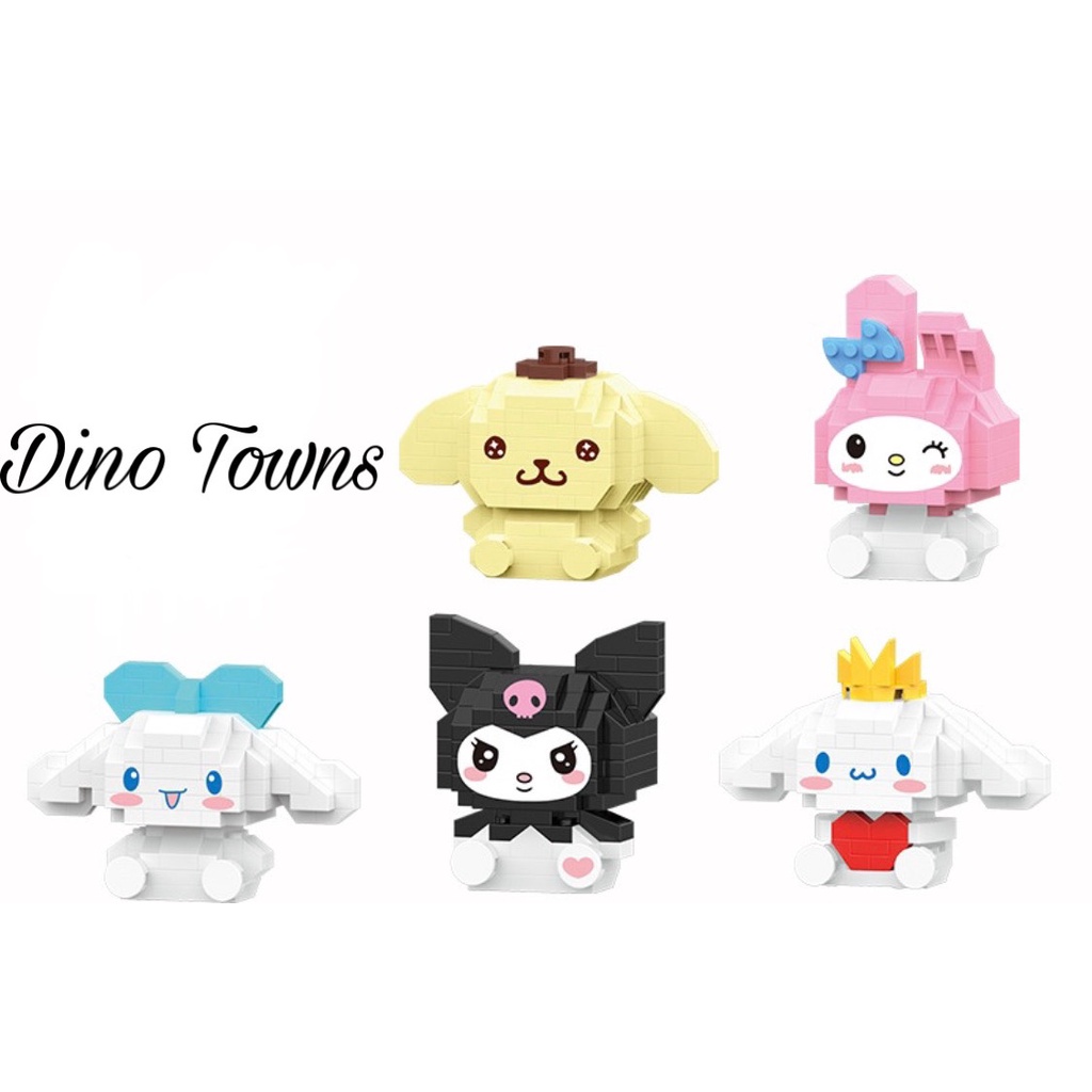 Mô Hình Lắp Ráp Mini Bricks Nhân Vật Hoạt Hình Cún Cinnamoroll Cực Cute