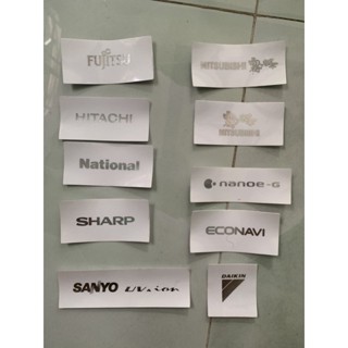 tem inox đầu lạnh điều hoà khuyến mãi(tem dán)(sl 10c)