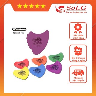 Phím gảy, pick gảy đàn guitar tortex fin pick 4141 dunlop phân phối nhạc cụ phụ kiện chính hãng solg