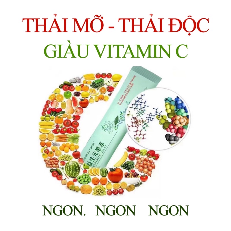 THẠCH THẢI ĐỘC THẢI MỠ  GIẢM CÂN - THẠCH TÁO XANH Jelly - GIẢM CÂN  trang nemo