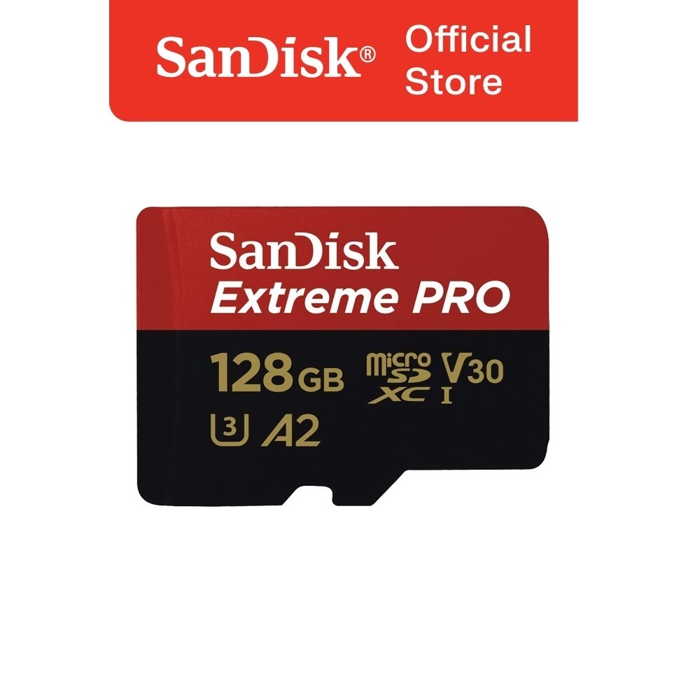 Thẻ nhớ microSDXC SanDisk Extreme Pro 128GB V30 A2 tốc độ upto 200MB/s + Adapter