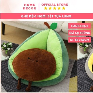 Đệm ngồi hình quả bơ ngồi bệt tựa lưng, dựa tường, lót ghế, ngồi bệt, decor trang trí phong cách Hàn Quốc
