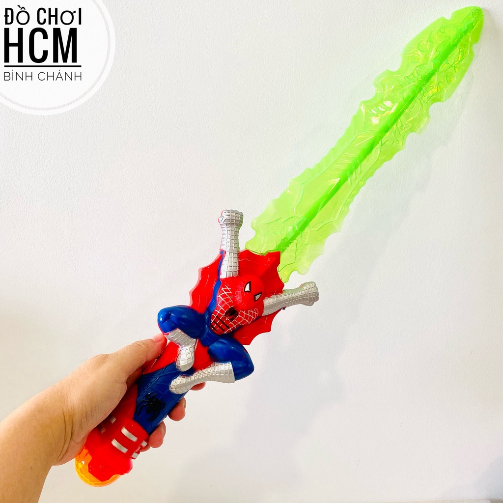Đồ chơi trẻ em thanh kiếm người nhện cho bé thích siêu anh hùng marvel spiderman lazer