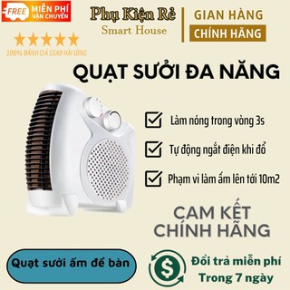 Quạt sưởi ấm để bàn sưởi ấm văn phòng sưởi ấm cho bé làm nóng nhanh an toàn dễ sử dụng