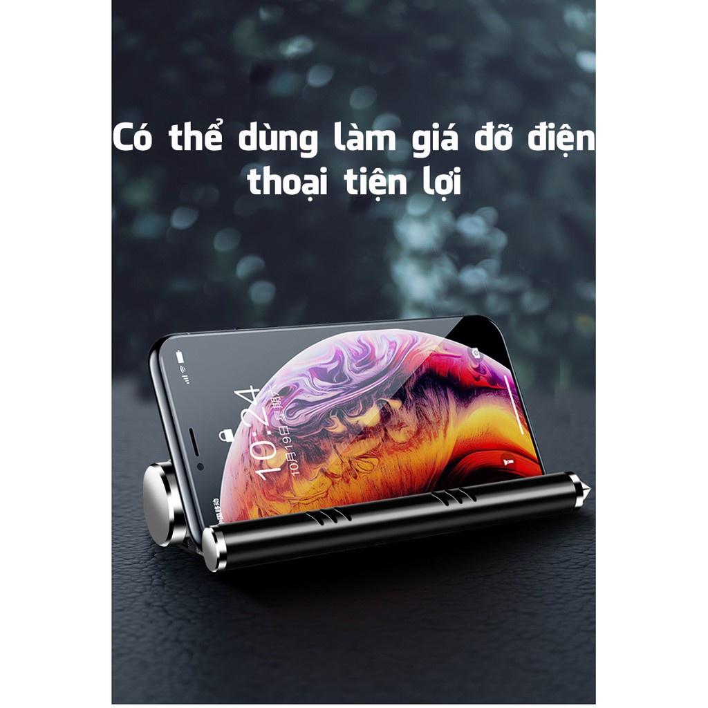 Bảng số điện thoại kèm búa thoát hiểm tặng kèm sáp thơm khử mùi ô tô cao cấp đặt taplo ô tô