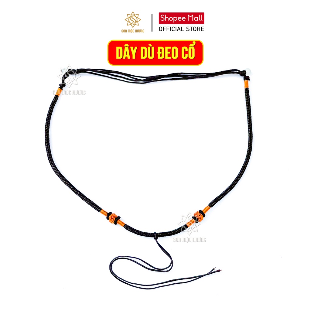 Dây dù đeo cổ vải bện phong thủy Sơn Mộc Hương dùng để đeo mặt đá, mặt phật bản mệnh và mặt dây chuyền
