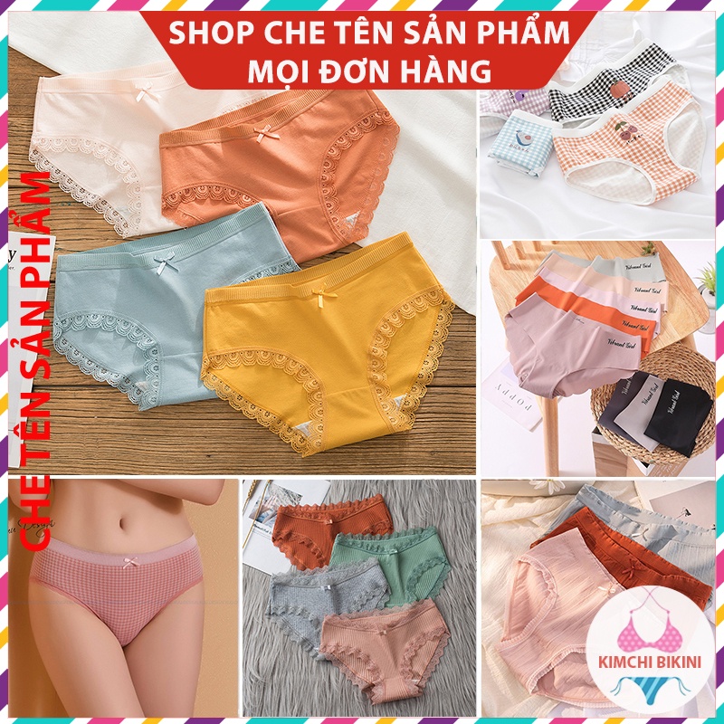 quần lót nữ cotton mẫu mã đa dạng nhiều màu sắc chị em tha hồ chọn KIMCHIBIKINI quần lót cotton nữ vải mềm mát QL008