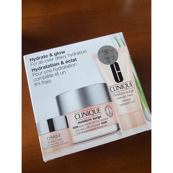 Set dưỡng da Clinique Hydrate & Glow