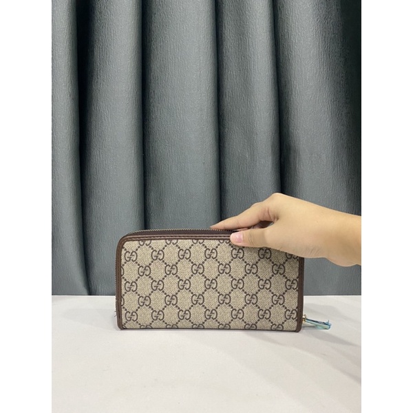 Ví si hiệu GC của Ý dáng dài dòng da canvas hãng