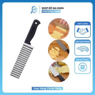 Dao cắt lát sóng củ quả kiwi - dao thái lượn sóng, dao cắt gợn sóng đa năng