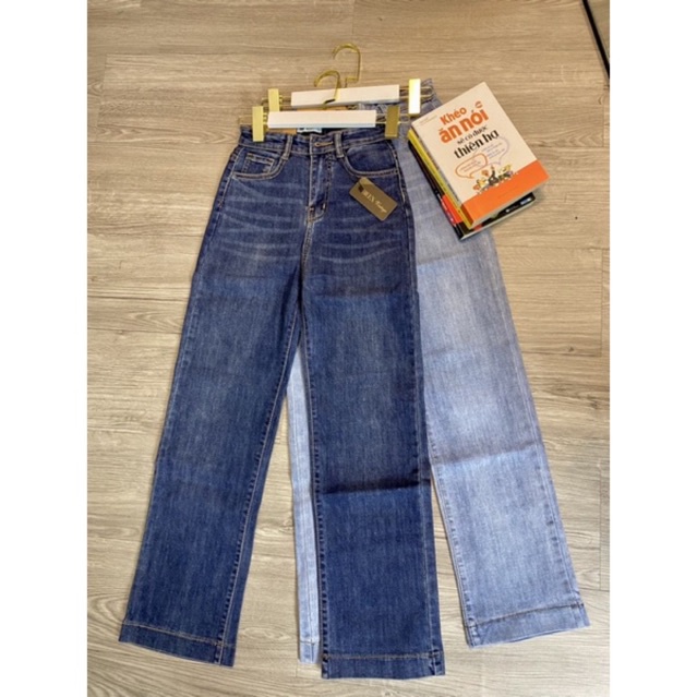 Quần Jean Ống Đứng Siêu Co Giãn Lưng Cao RMèo ( Ảnh Shop Tự Chụp ạ)