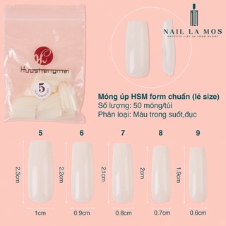 Móng úp HSM lẻ size phom chuẩn (size từ 5, 6, 7, 8, 9)