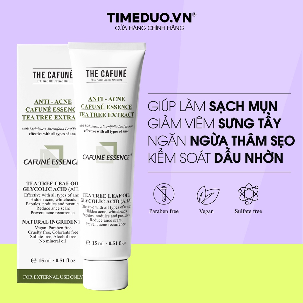 Gel Thoa Mụn Thâm Cafuné Essence, Giúp Giảm Mụn Mờ Thâm Hiệu quả 15ml