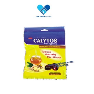 Kẹo ngậm thảo dược Calytos Gói 20 viên giảm ho, đau họng - Domesco - Hạn dùng T5/2025