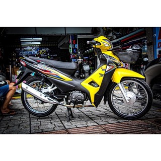 tem xe wave vàng đen tem chế