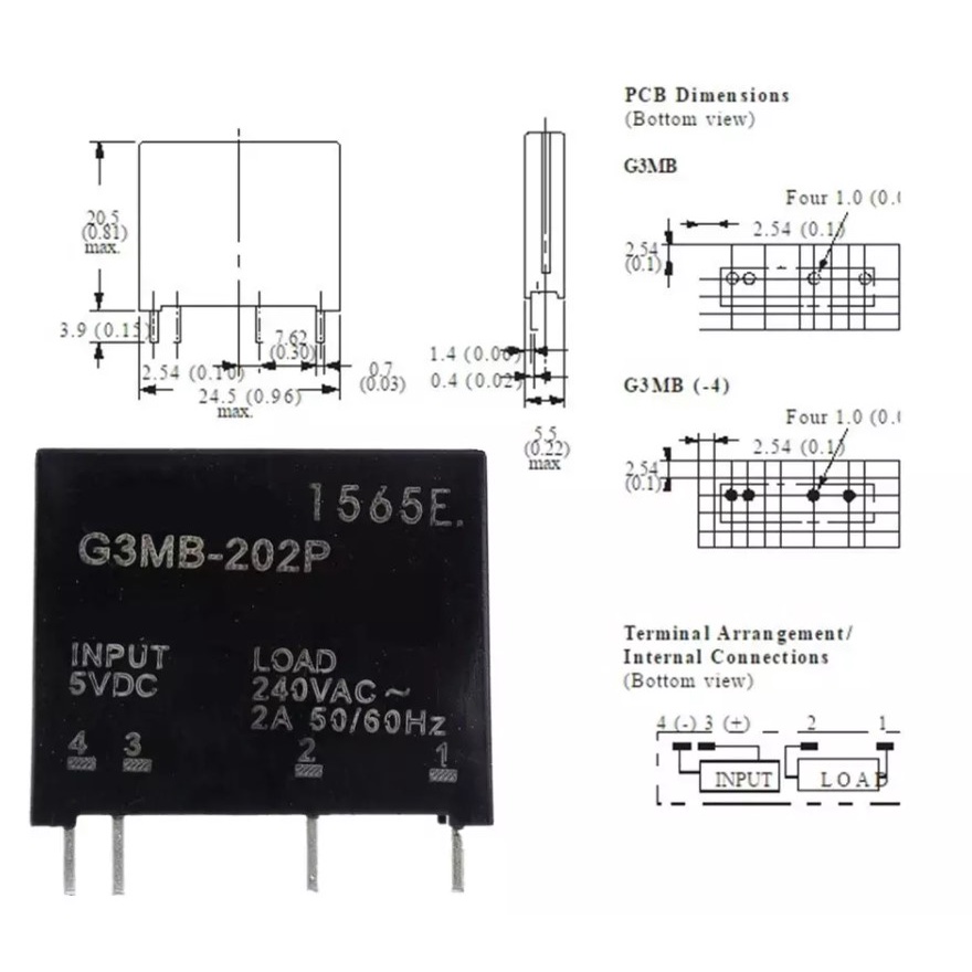 Omron Relay 2A 5V  G3MB-202P-DC5V
