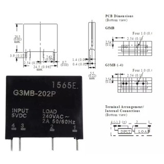 Omron Relay 2A 5V (4 chân) G3MB-202P-DC5V
