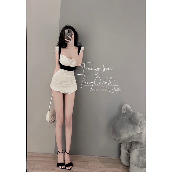 Body Cottong Trắng Kèm Yếm TB