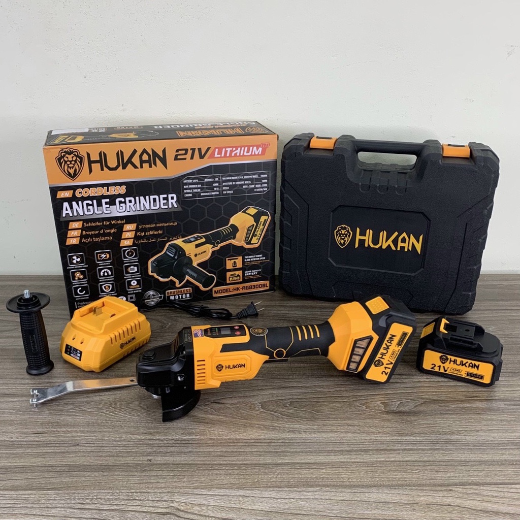 Máy Mài Pin Hukan AG8300BL Công Suất Cực Lớn Tốc Độ 8300V.P Bảo Hành 6 Tháng