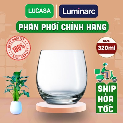 Ly Thủy Tinh Arcoroc Mineral 320ml - Loại Thấp L5693 | Phân Phối Chính Hãng