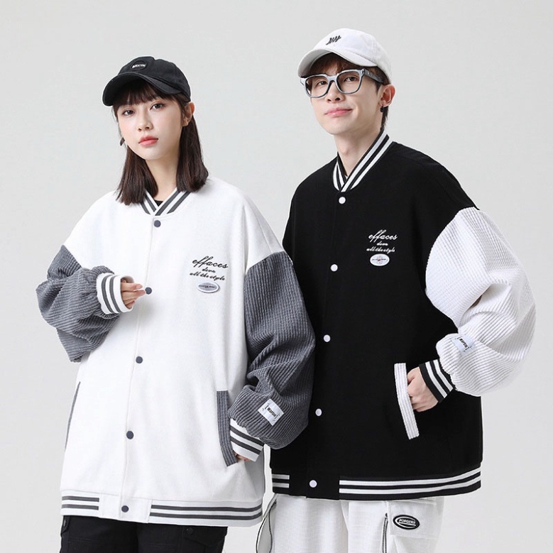 Áo khoác Bomber nỉ giới tính , áo khóa ngoài nỉ nhung tăm Form rộng phong thái korea cực nóng 2023_G04