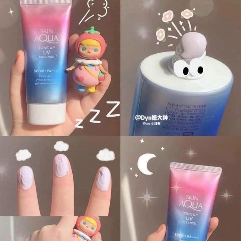 Kem chống nắng nâng tone Skin Aqua Nhật Bản 50ml Tặng Srm Hadalabo