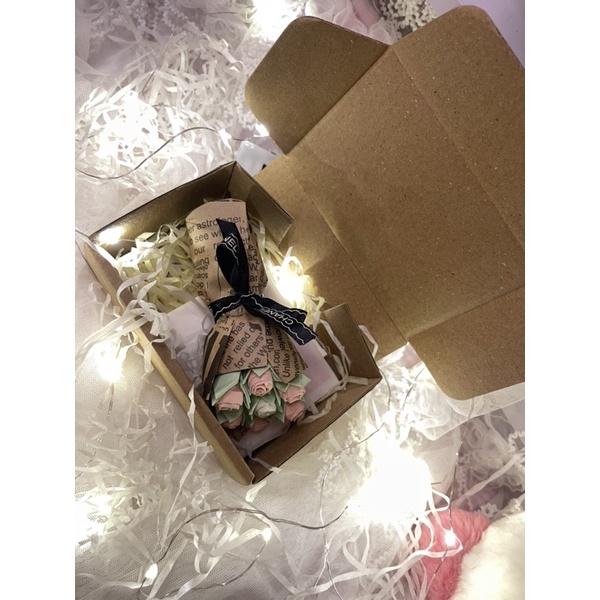 Bó hoa mini kèm hộp