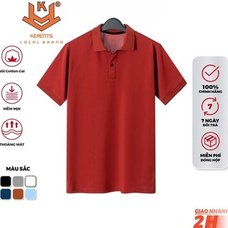 Áo thun polo TRƠN unisex nam nữ vải thun cá sấu thoáng mát mềm mịn KERENTS