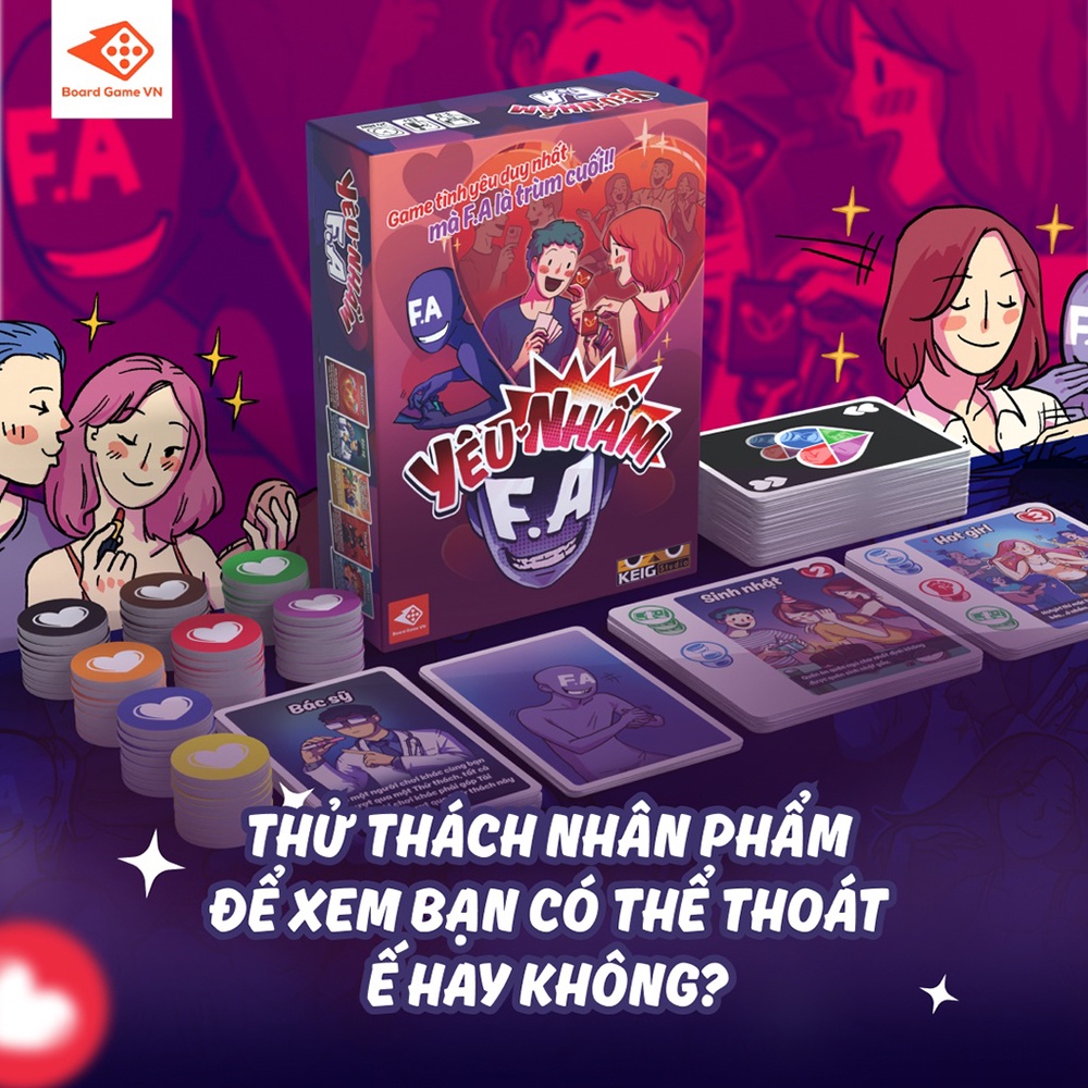 YÊU NHẦM F.A - Khi F.A là trùm cuối Board game thẻ bài BGV26