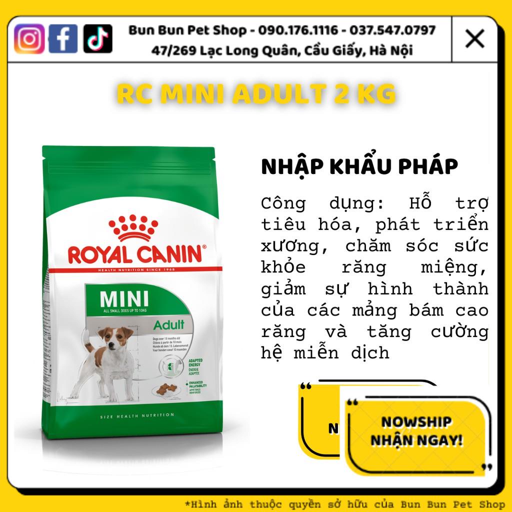 (2kg) Hạt khô Royal Canin Mini Adult cho chó nhỏ trưởng thành