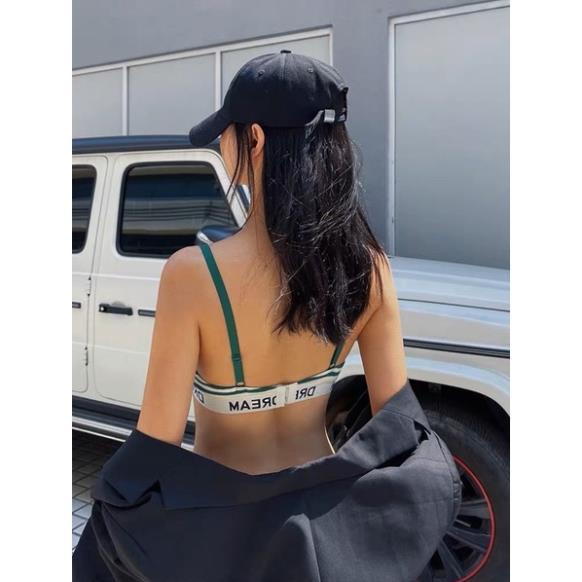 Áo Lót Nữ Cotton Kẻ Cao Cấp Không Gọng Mỏng Nâng Ngực Thể Thao Softie 3633