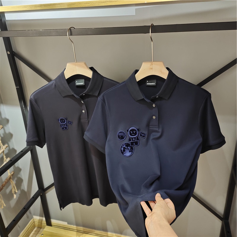 Áo polo nam cao cấp cổ bẻ màu đen và xanh thời trang hiện đại (ảnh thật)