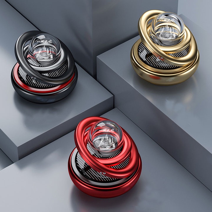 Sáp Thơm Ô Tô, Vòng Xoay Vô Cự để taplo, Nước Hoa Khửi Mùi Cao Cấp Gắn Taplo Tự Quay Bằng Năng Lượng Mặt Trời siêu thơm