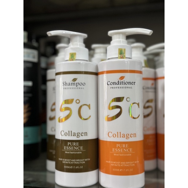 Cặp dầu Gội - Xả 5C Collagen MAKAYRY siêu mềm mượt 500ML