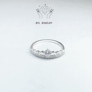 Nhẫn nữ bạc ta nữ vương miện k33 phụ kiện thời trang BYL JEWELRY