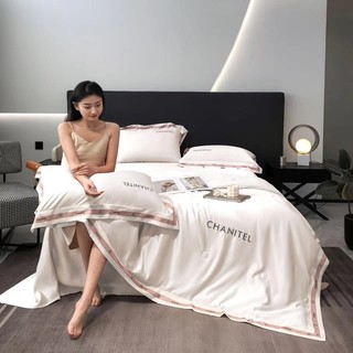 SET CHĂN GA GỐI PHI LỤA CHĂN TRẦN CHANITEL SANG CHẢNH