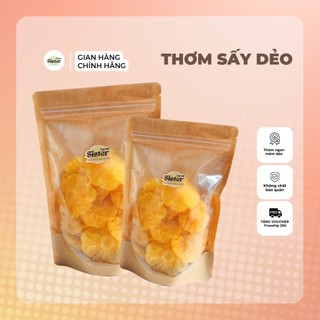 Thơm sấy dẻo SISTER FARM - 150g màu tự nhiên, giàu vitamin/ Trái cây sấy dẻo/ Hoa quả sấy dẻo thuần chay