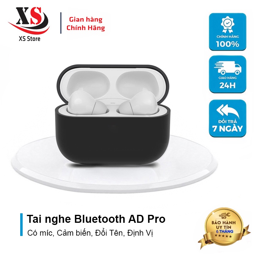 Tai Nghe Bluetooth XS Store AD Pro, Headphone Không Dây Cao Cấp, Chống Ồn, Bass Hay, Đổi Tên, Định Vị