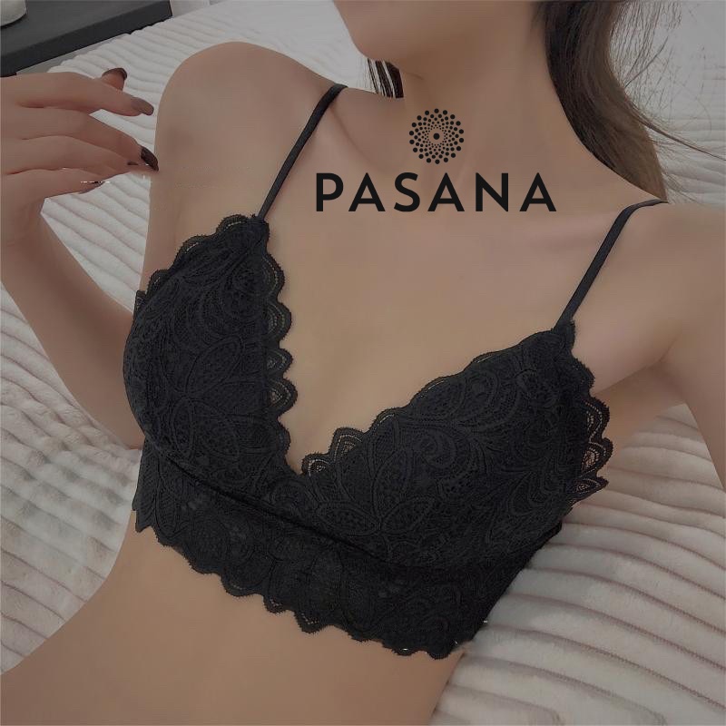 [Xả - dọn kho] Áo Bra ren Áo Lót Nữ bralette họa tiết hoa gợi cảm tôn vòng một sexy quyến rũ  PASANA050