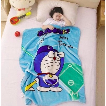 Chăn cho bé đi học chăn tuyết nhung hình ngộ nghĩnh chất tuyết nỉ nhung mềm mịn KT 1m x 1m4 Mẹ Bé Carrot