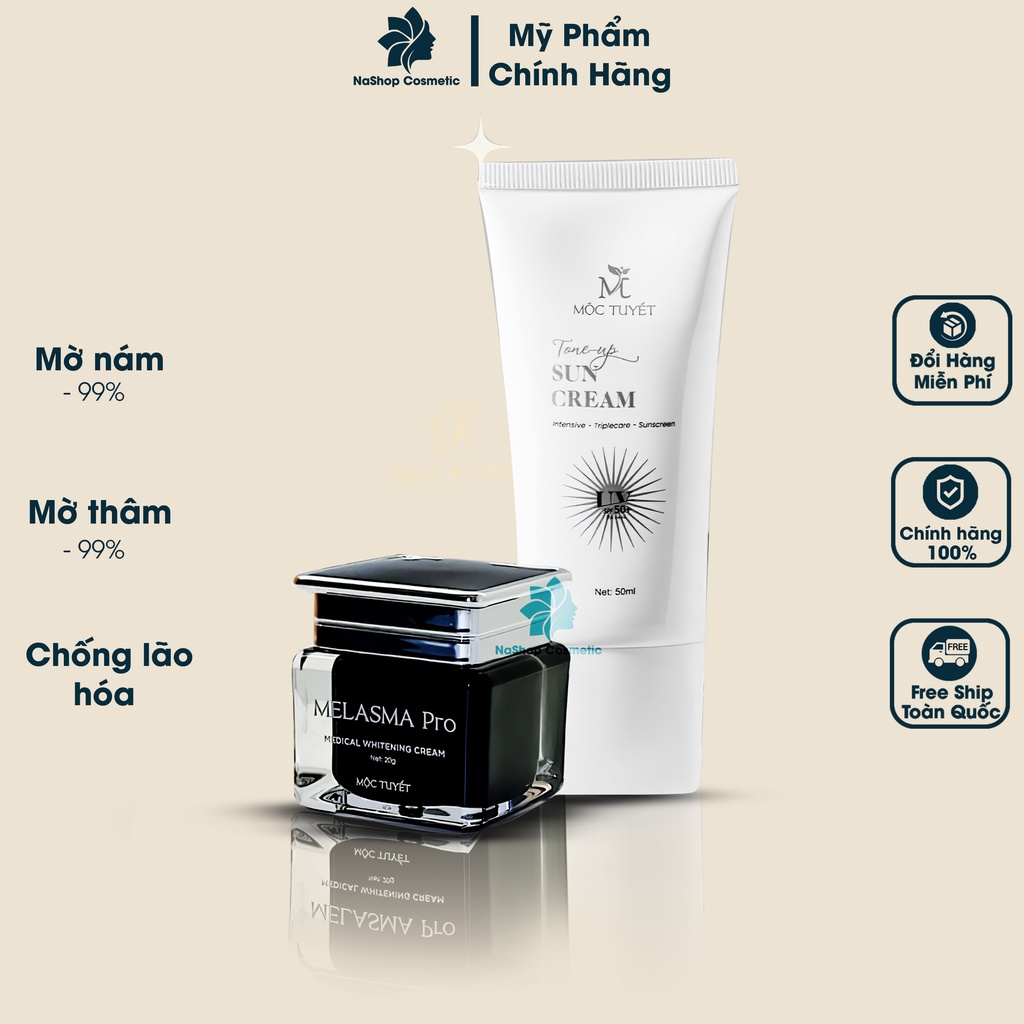 Kem dưỡng ngày giảm thâm nám & sáng da Mộc Tuyết 50ml