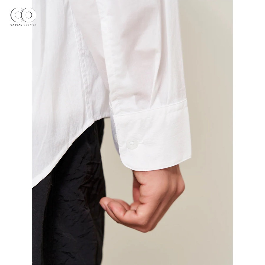Áo sơ mi tay dài 8seconds túi may kiểu, chất nylon - 2 Màu