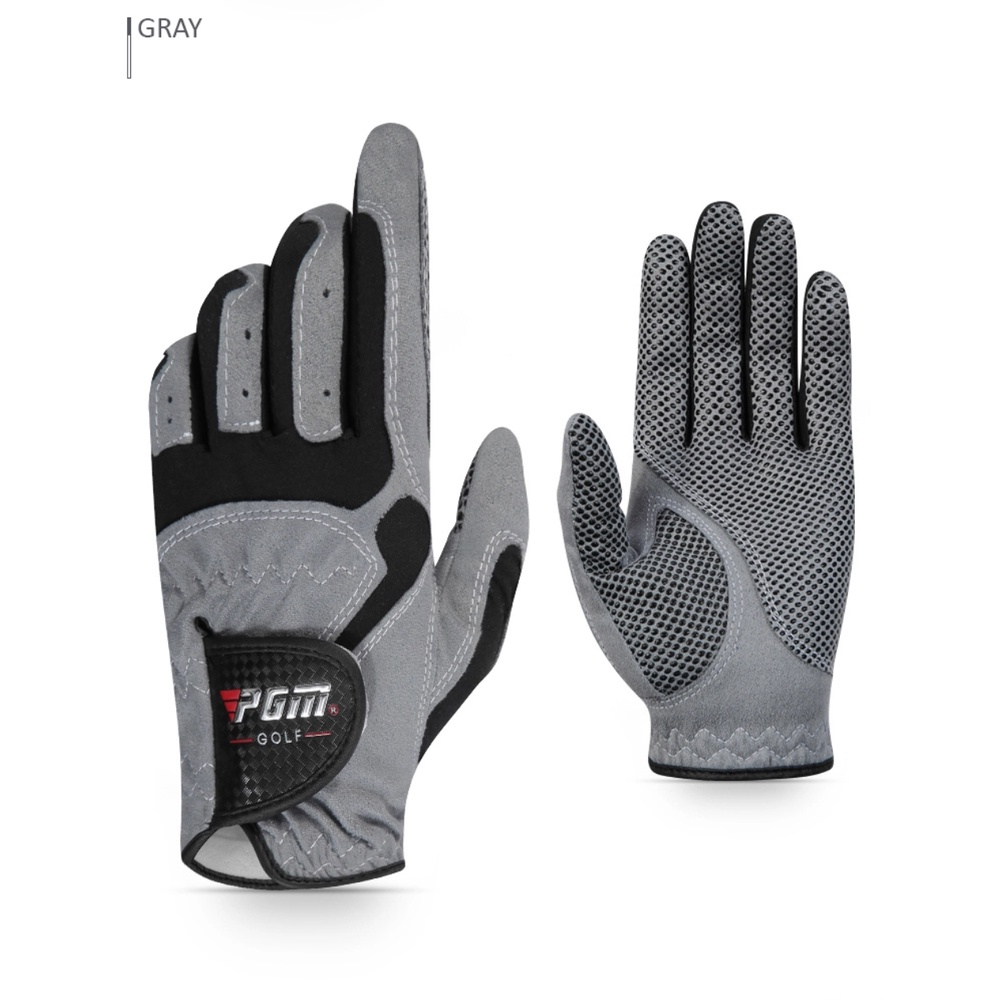 Găng tay chơi Golf PGM-ST017: Vải Lycra đàn hồi linh hoạt cao, thoát khí, hạt chống trơn tăng ma sát.