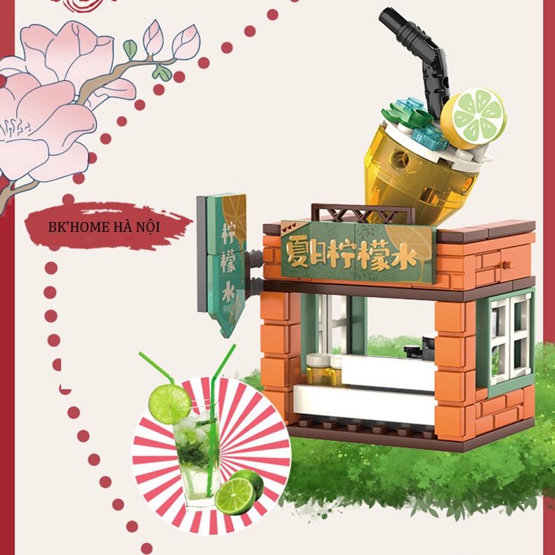 Đồ chơi lắp ráp mô hình cửa hàng món ăn độc đáo