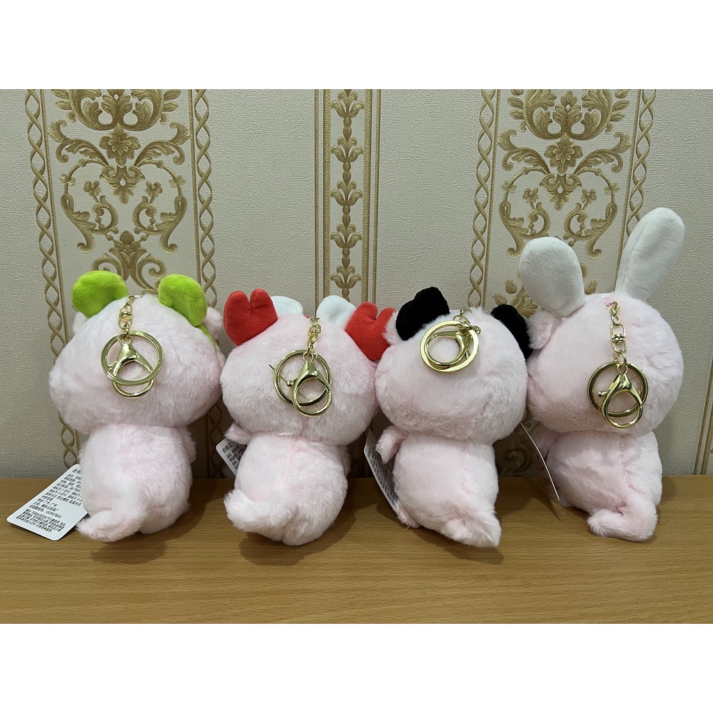 Lợn Đeo Nơ Trên Dầu Cosplay Móc Khóa Rất Mềm Mại Dễ Thương Gấu Bông