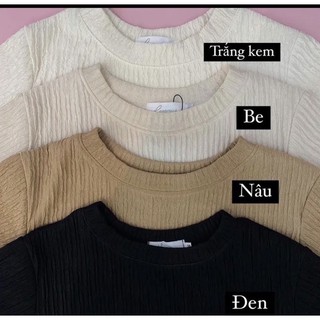 Áo thun mỏng basic chất gân màu dễ phối đồ - Aodocgan360