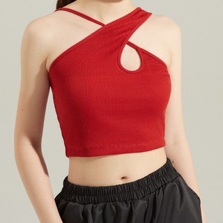 Áo Croptop Ôm Thun Cổ Yếm, Sexy, Trẻ Trung, Co Giãn - Maybi Chính Hãng
