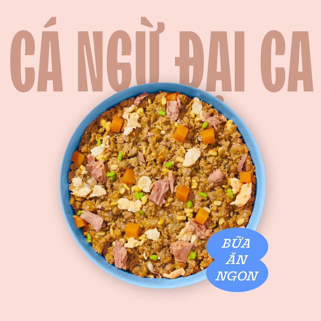 Pate tươi PETCHOY cho mèo từ 3 tháng tuổi vị "CÁ NGỪ ĐẠI CA" 500gram