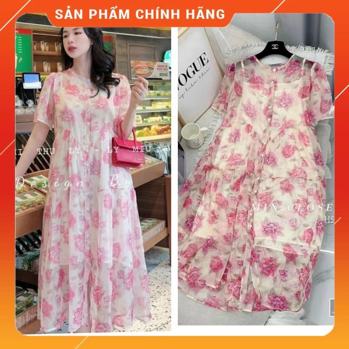ĐẦM BẦU VOAN TƠ 2 LỚP- VÁY BẦU CÔNG SỞ THIẾT KẾ SANG CHẢNH-DÀI TAY DỄ THƯƠNG ĐI CHƠI,DỰ TIỆC VB23