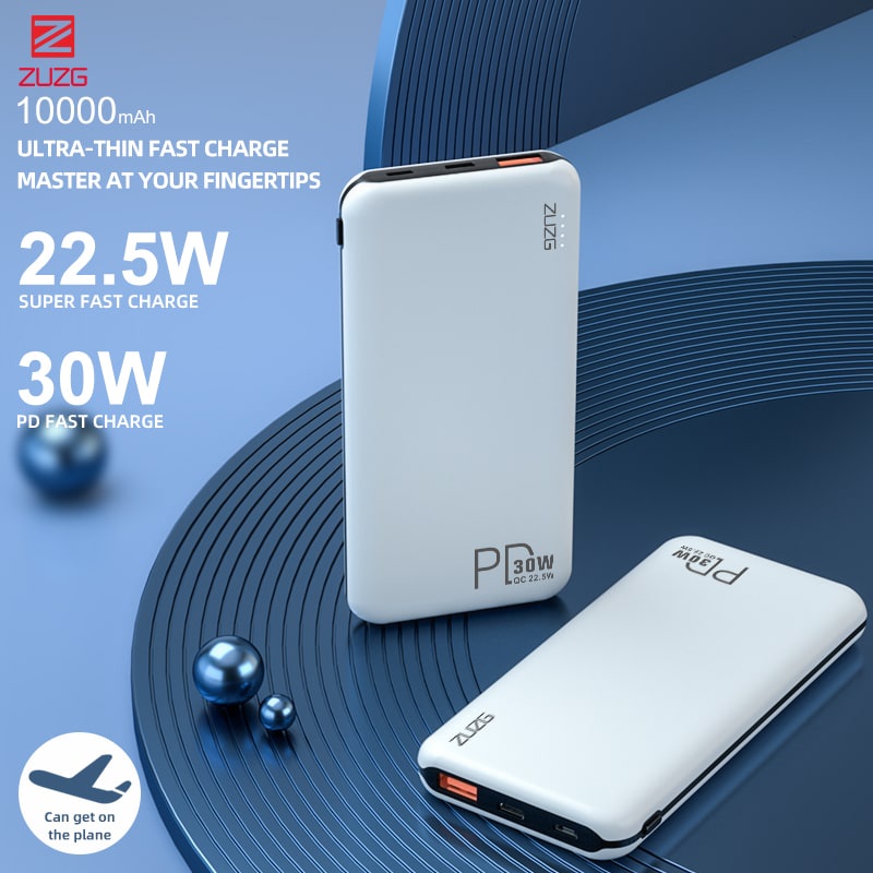 Sạc dự phòng 10000mAh 30W ZUZG J36S - Sạc siêu nhanh